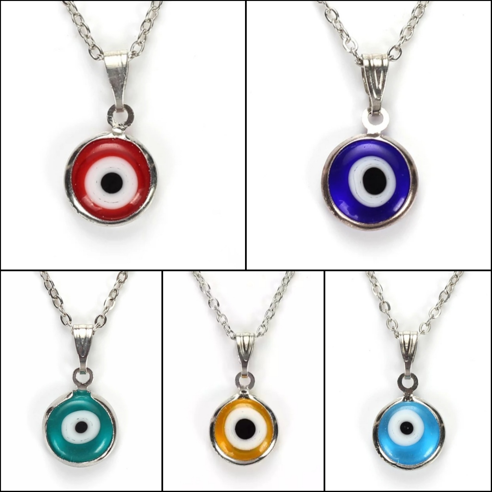 Orgineller Keramik Anhänger Auge; blaue Augen